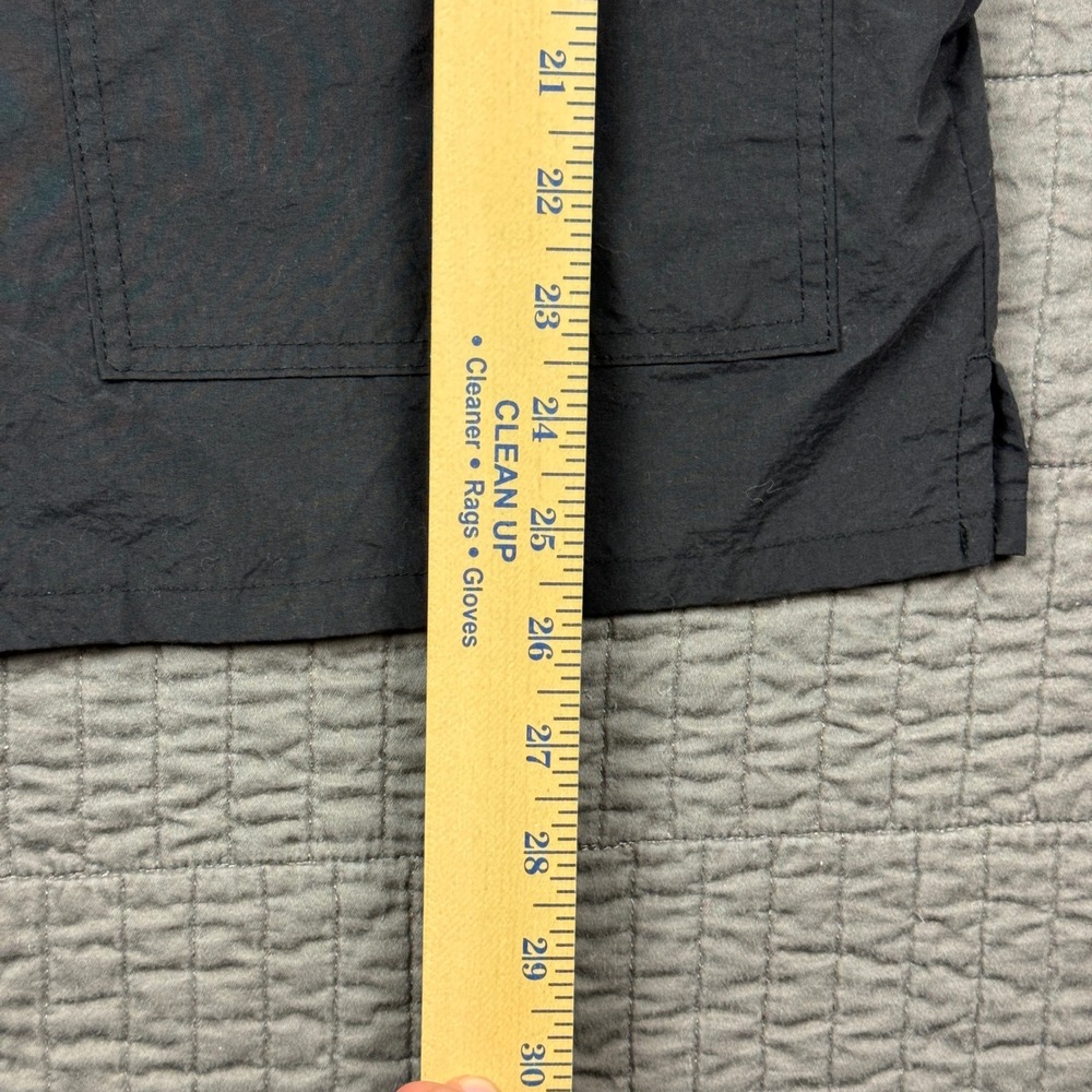 Nylon Snap Front Utility Chore Shirt Jacket Men Small Black Gorpcore Techwear - Picture 10 of 11